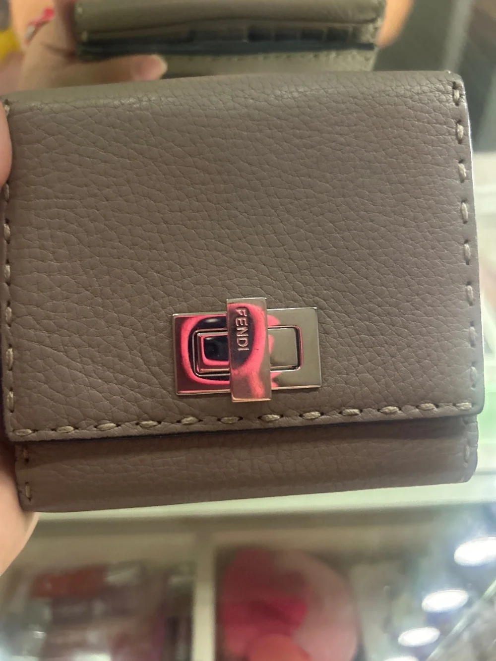 Fendi Selleria Peekaboo Compact Wallet